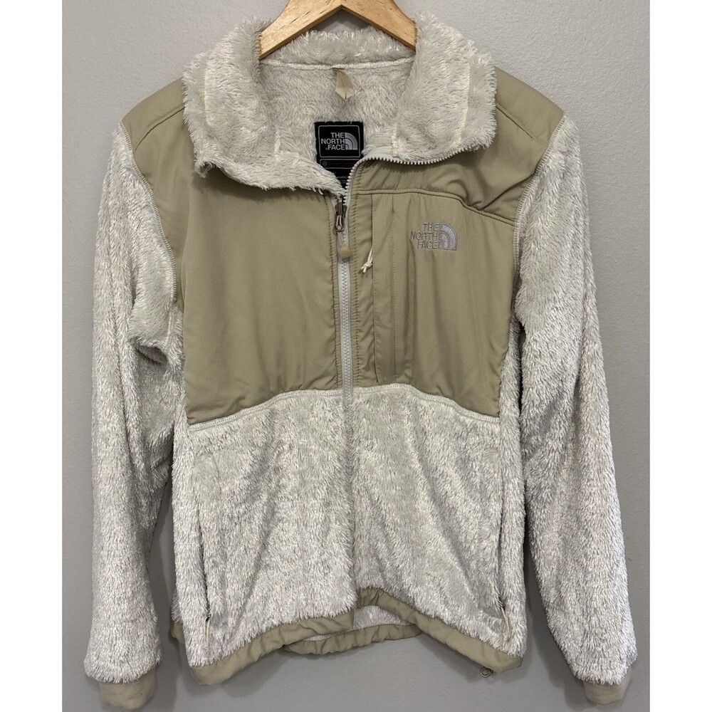 The North Face Summit Series Deep Pile Fleece Jacket Full Zip Cream Women's Med